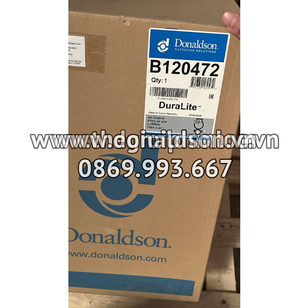 Lọc gió thô động cơ B120472 Donaldson